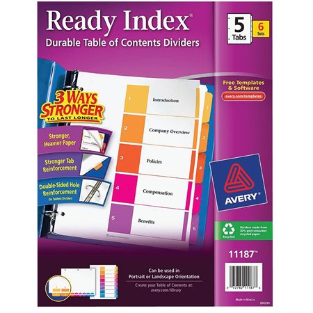 Intercalaires Ready Index®