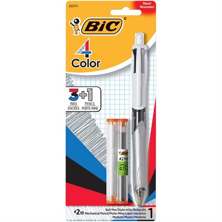 4-Color 3+1 Retractable Ballpoint Pen + Pencil