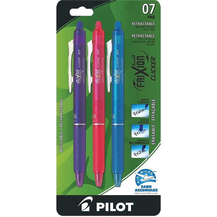 Set de stylos de couleur effaçables pour écrire et recommencer