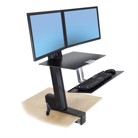 WorkFit-S Dual Monitor Sit-Stand Workstation