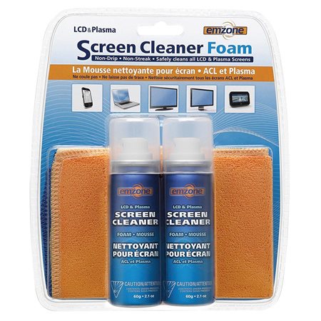 Screen Cleaner Foam With Cloth