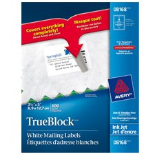 Étiquettes rectangulaires blanches TrueBlock™