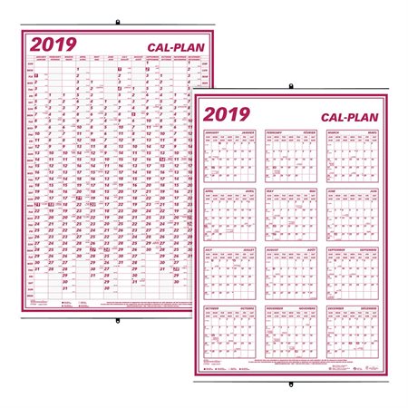 Calendrier sous-main mensuel (2024) 21-1 / 4 x 16 po bilingue