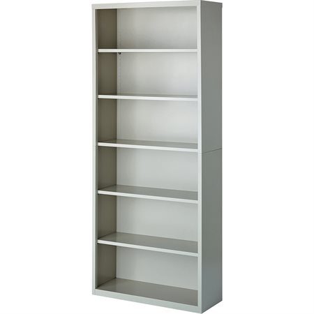 BIBLIOTHEQUE 6TAB.82"H GRIS P.