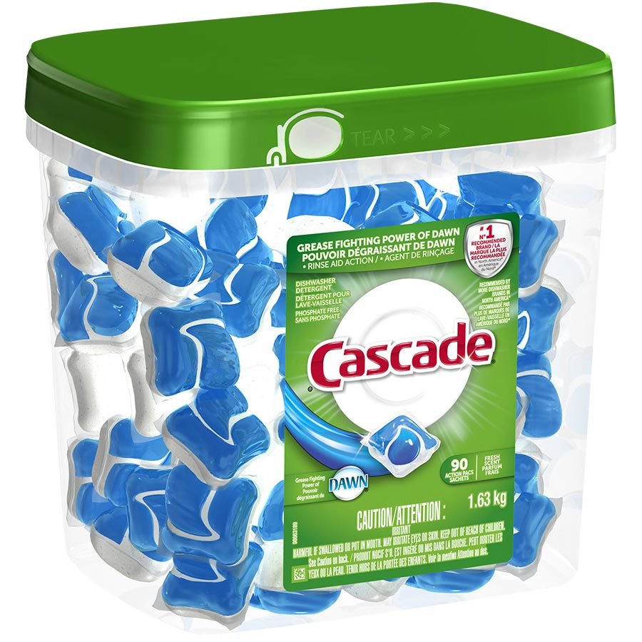 Cascade 2-in-1 Action Pacs® Dishwasher Detergent