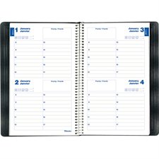 Two-Days Perpetual Date Book