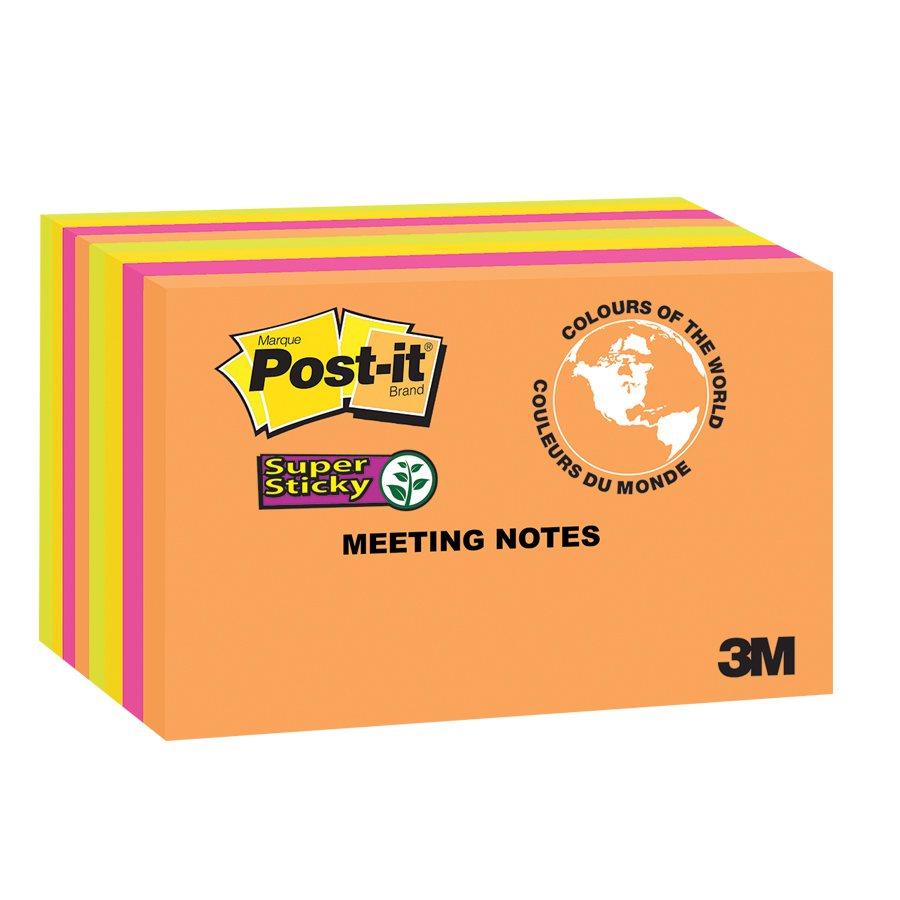Post-it® Super Sticky Notes - Energy Boost Collection
