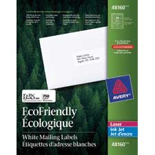 EcoFriendly White Mailing Labels