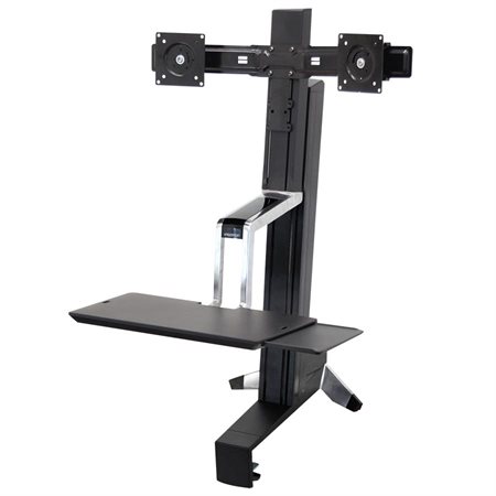 WorkFit-S Dual Monitor Sit-Stand Workstation