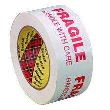 Ruban d'emballage imprimé "Fragile"