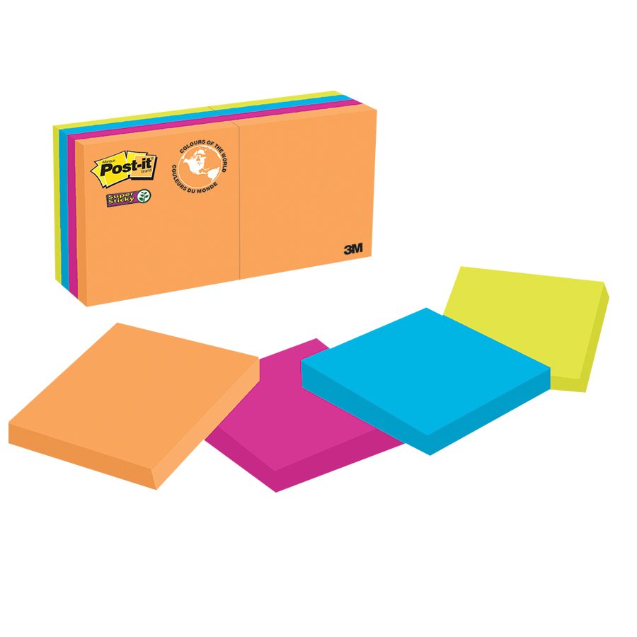 Post-it® Super Sticky Notes - Energy Boost Collection