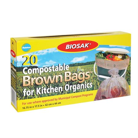 Sacs à ordures 100% compostables Biosak®